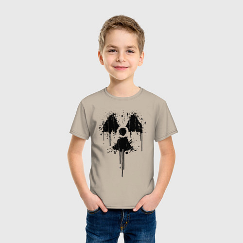 Детская футболка Атомный символ / Миндальный – фото 3