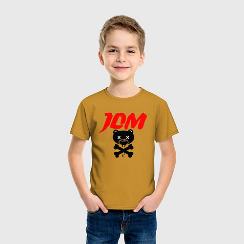 Детская футболка JDM Bear Japan / Горчичный – фото 3