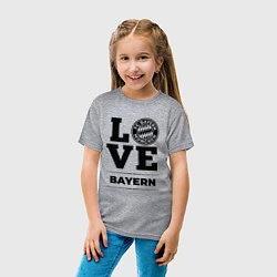 Футболка хлопковая детская Bayern Love Классика, цвет: меланж — фото 2