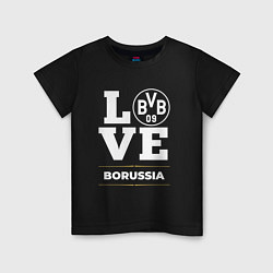 Футболка хлопковая детская Borussia Love Classic, цвет: черный