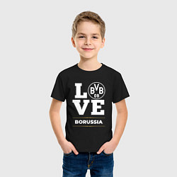 Футболка хлопковая детская Borussia Love Classic, цвет: черный — фото 2