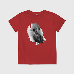 Футболка хлопковая детская Enduro fog, цвет: красный