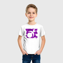 Футболка хлопковая детская Знак Слаанеш пятно, цвет: белый — фото 2