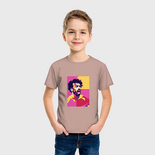 Детская футболка Mo Salah Liverpool / Пыльно-розовый – фото 3