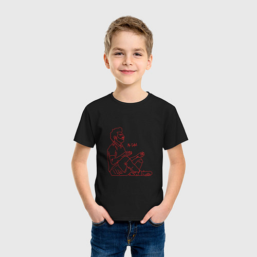 Детская футболка Salah - Ливерпуль / Черный – фото 3