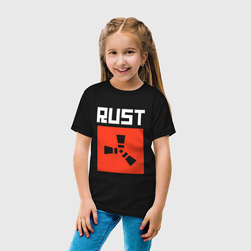Детская футболка RUST FS / Черный – фото 4