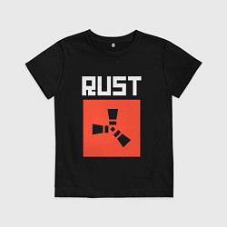 Футболка хлопковая детская RUST FS, цвет: черный