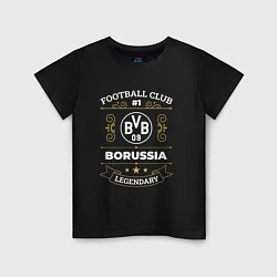 Футболка хлопковая детская Borussia FC 1, цвет: черный