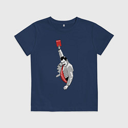 Футболка хлопковая детская Диплом Фредди, цвет: тёмно-синий