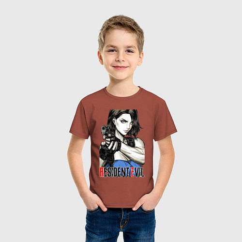 Детская футболка Jill RE3 / Кирпичный – фото 3
