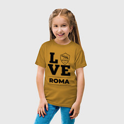 Футболка хлопковая детская Roma Love Классика, цвет: горчичный — фото 2