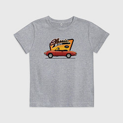 Футболка хлопковая детская Classic ride, цвет: меланж