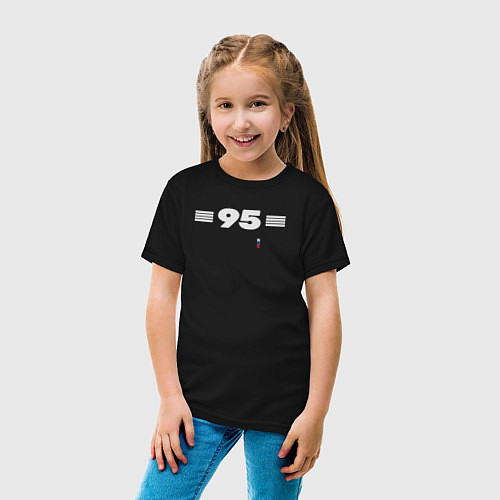 Детская футболка 95 регион Чечня / Черный – фото 4