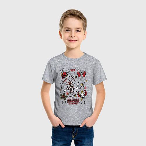 Детская футболка STRANGER THINGS HFC / Меланж – фото 3