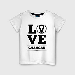 Футболка хлопковая детская Changan Love Classic, цвет: белый