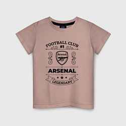 Детская футболка Arsenal: Football Club Number 1 Legendary