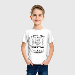 Футболка хлопковая детская Everton: Football Club Number 1 Legendary, цвет: белый — фото 2