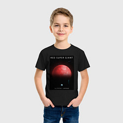 Футболка хлопковая детская Red Super Giant Красный Сверхгигант Space Collecti, цвет: черный — фото 2