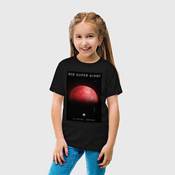 Футболка хлопковая детская Red Super Giant Красный Сверхгигант Space Collecti, цвет: черный — фото 2