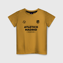 Детская футболка Atletico Madrid Униформа Чемпионов