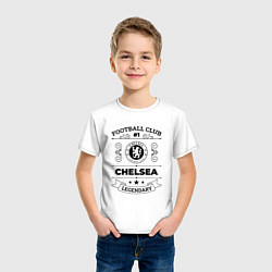 Футболка хлопковая детская Chelsea: Football Club Number 1 Legendary, цвет: белый — фото 2