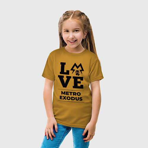 Детская футболка Metro Exodus Love Classic / Горчичный – фото 4