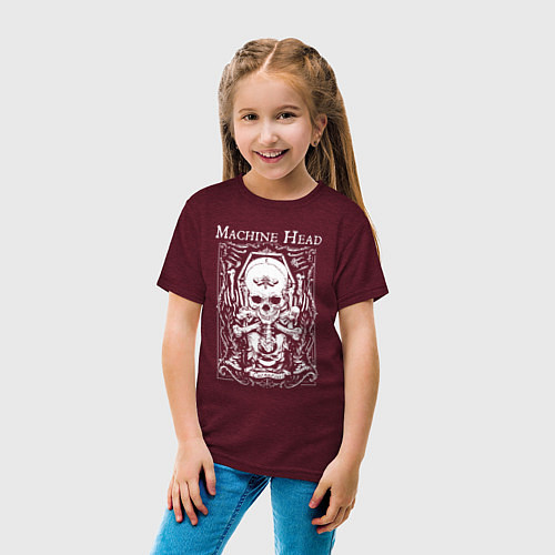 Детская футболка Machine Head Catharsis Groove metal / Меланж-бордовый – фото 4