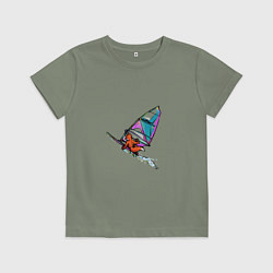 Футболка хлопковая детская Windfoxer, цвет: авокадо