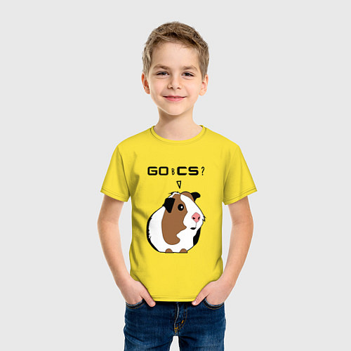 Детская футболка Типичный геймер CS:GO / Желтый – фото 3