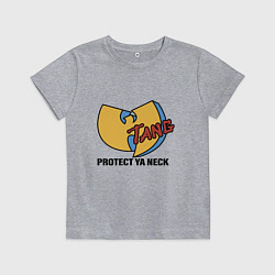 Футболка хлопковая детская Wu-Tang - Protect Ya Neck, цвет: меланж