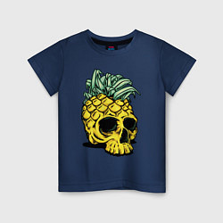 Детская футболка Череп-ананас Лето