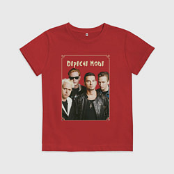 Футболка хлопковая детская Keep Calm and Enjoy the Silence - Depeche Mode, цвет: красный