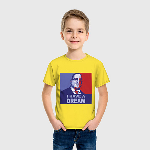 Детская футболка Сенатор - У меня есть мечта / Желтый – фото 3
