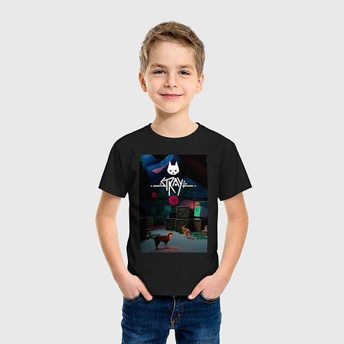 Детская футболка Stray alawe / Черный – фото 3
