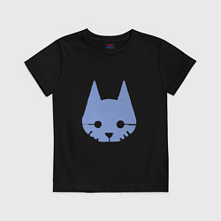 Футболка хлопковая детская Stray Blue, цвет: черный