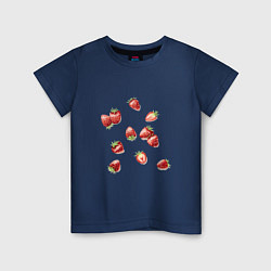 Детская футболка Клубничная россыпь