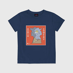 Футболка хлопковая детская J2-RC rcnotbrand, цвет: тёмно-синий