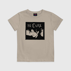 Футболка хлопковая детская The Cure Роберт Смит, цвет: миндальный