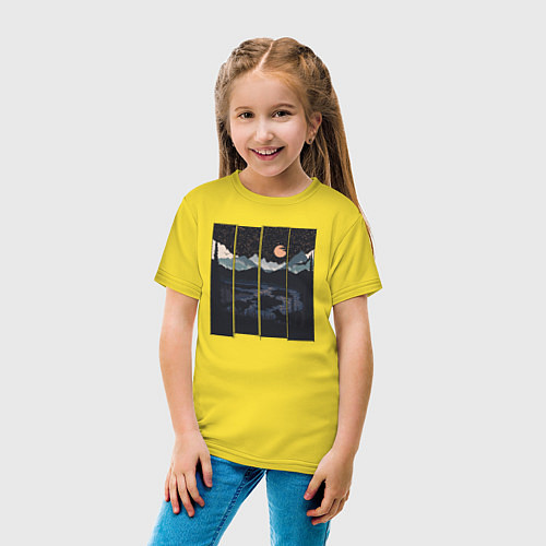 Детская футболка Ночная встреча / Желтый – фото 4
