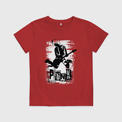 Футболка хлопковая детская Punk jump, цвет: красный