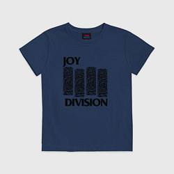 Футболка хлопковая детская Joy Division - rock, цвет: тёмно-синий