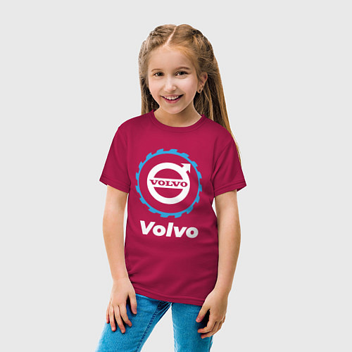 Детская футболка Volvo в стиле Top Gear / Маджента – фото 4