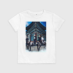 Футболка хлопковая детская Stray Kids Thunderous, цвет: белый