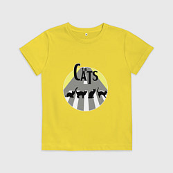 Футболка хлопковая детская The Cats, цвет: желтый