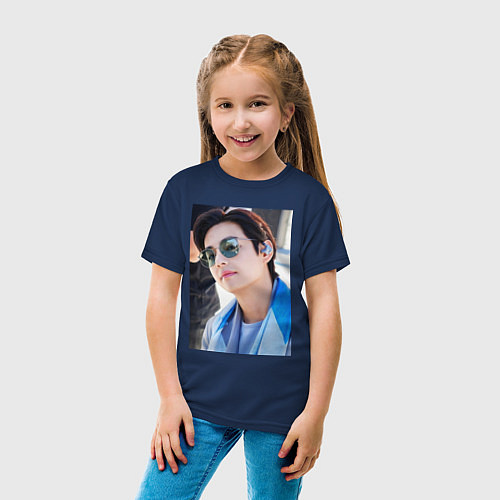 Детская футболка Тигренок Ви / Тёмно-синий – фото 4