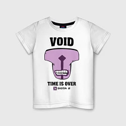 Футболка хлопковая детская Void: Time is over, цвет: белый