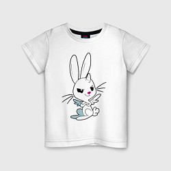 Футболка хлопковая детская Angel Bunny - my little pony - cartoon, цвет: белый