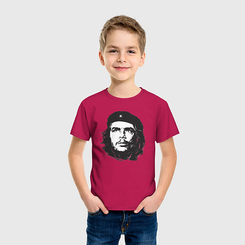 Детская футболка Че Гевара - рисунок / Маджента – фото 3