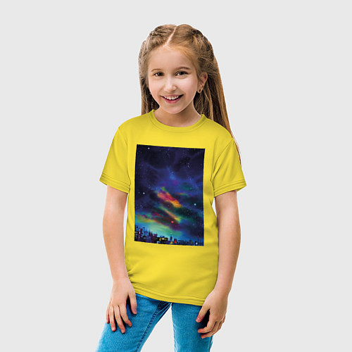 Детская футболка Звездная рапсодия / Желтый – фото 4