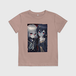 Футболка хлопковая детская Ай и Дзюнкр - Зомбилэнд Сага Месть, цвет: пыльно-розовый